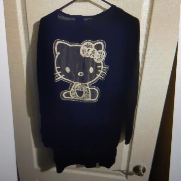 Hello Kitty Black Sweater Cardigan - Picture 2 of 2